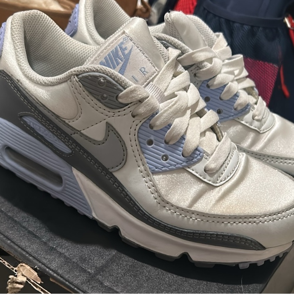 Nike Air Max White and Gray Sneakers